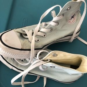light blue high tops